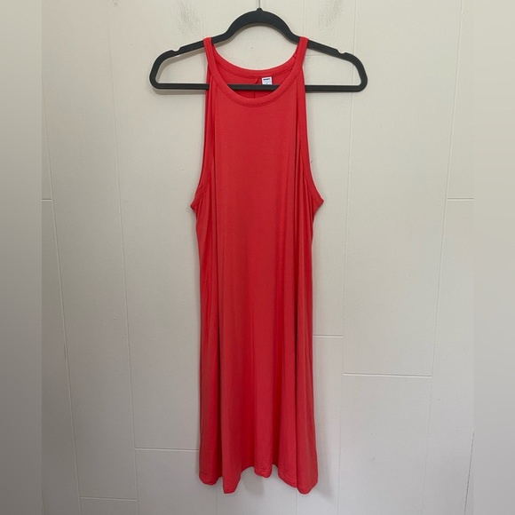 Old Navy Bundle Of 2 Jersey Knit Dresses ~ Teal & Coral ~ Women’s Size Large - Picture 5 of 16